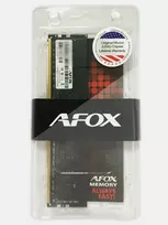 AFOX AFLD44EN1P 4GB DDR4 2400MHz PC4-19200 Non-ECC Unbuffered CL17 1.2V Desktop RAM modulis