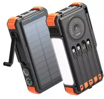 EXTRALINK Solar Power Bank 20000mAh 20W Dynamo Wireless Charging LED Flashlight