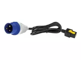 APC maitinimo laidas – IEC 60309 16A (M) į IEC 60320 C19 – 16 A – 3,0 m – užrakinamas – juodas – skirtas P/N: SMT2200I-AR, SMT2200R2I-AR, SMT3000I-AR, SMT3000R2I-AR, SRT1500XLI, SRT2200XLI-KR (AP8758)