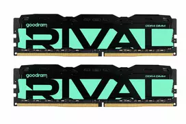 PC Atmintis DDR4 Rival Radiant 16GB (2x8GB) 3200MHz CL16 Žalia