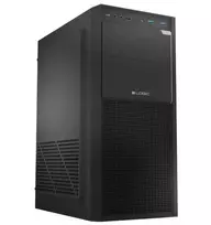 Logic Concept J23 PRO Black Mid-Tower Computer Case with Tempered Glass, USB-C, ARGB Fans
