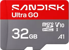 SanDisk Ultra GO microSDHC 32GB UHS-I atminties kortelė, 120MB/s skaitymas, V10, A1