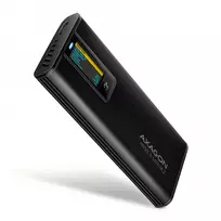 AXAGON EEM2-SD2B Išorinis dėklas 10Gbps M.2 NVMe/SATA SSD su LED ekranu, USB-C, Juodas