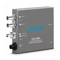 AJA 12G-AMA-R 12G-SDI analoginis garso įterpiklis/išėmiklis su 4 kanalų XLR