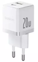 Baseus Palm 65W GaN5 USB-C Fast Charger White