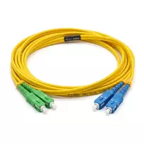 EFB-ELEKTRONIK Fiber Optic Patch Cable LC/APC to LC/UPC Singlemode OS2 9/125µm 5m Yellow