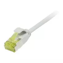 Synergy21 Patch Cable RJ45 CAT6A 500MHz 1.5m Grey U/FTP Slimline Round d=3.8mm TPE/LSZH (Superflex) AWG32 with Cat.7 Raw Cable