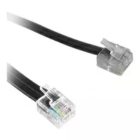 Synergy21 TAE-F į RJ11/RJ12 plokščias telefono adapterio kabelis, 0,2 m, baltas, urmu
