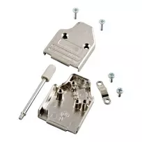 EFB-Elektronik Full Metal D-Sub Hood 35°, E-MHDM35 09-K, 9-pin, Metallic