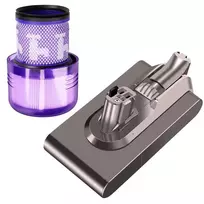 Extralink Keičiamas Akumuliatorius ir Filtras Dyson V11 V15 SV46 SV47, 25.2V 4000mAh Click-in Tipo
