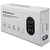 Qoltec automatinis įtampos reguliatorius AVR 3000VA 1800W kompaktiškas toroidinis transformatorius
