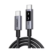 UGREEN Uno L509 100W USB-C į USB-C PD Greitojo Įkrovimo Laidas su LED 2m Juodas