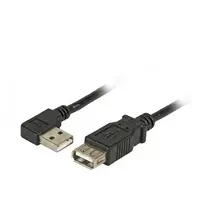 EFB-ELEKTRONIK USB 2.0 ilginimo laidas A (kampu) - A kištukas į lizdą, 3,0 m, juodas, Classic