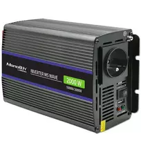 Qoltec Monolith 2000 MS Wave Įtampos keitiklis 12V į 230V 1000/2000W USB