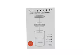 Airscape® nerūdijančio plieno kavos laikymo indas vidutinis, Signal Red Matte