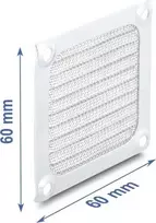 Delock Fan Grill 60 x 60 mm Aluminium – Fan Dust Filter with Stainless Steel Mesh (67455)