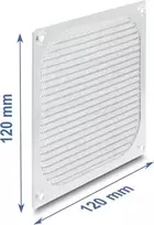 Delock Fan Grill 120 x 120 mm Aluminium – Fan Dust Filter with Stainless Steel Filter Mesh (67458)