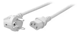 EFB Elektronik Power Cord Schuko 90° to C13 180° White 1.8 m 3x0.75 mm²