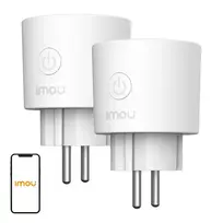 IMOU CE2P Smart Plug 2 rinkinys, Wi-Fi, energijos stebėjimas, suderinamas su Matter