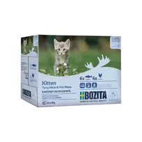 Bozita Chunks in Sauce with Fish and Meat for Kitten Multibox 12x85g