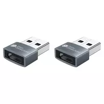 Good Connections USB 2.0 Adapter USB-A Male to USB-C Female Aluminium Housing Grey 2-Pack