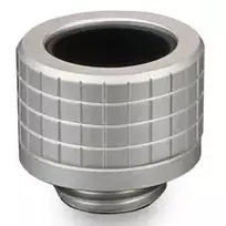 Thermal Grizzly DeltaMate Fitting HT14, Nickel-plated Brass, G1/4 inch Thread, Push-in Straight Union for 14 mm Tube