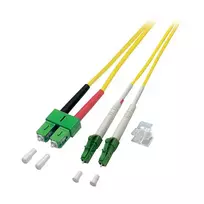 EFB Elektronik Šviesolaidinis Jungiamasis Laidas LC/APC – LC/APC Vienmodis OS2 Duplex 1m LSZH Žalias