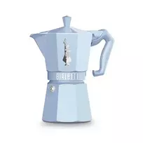 Bialetti MOKA EXCLUSIVE 6TZ Light Blue Stovetop Espresso Maker (9062)