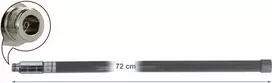 Delock LPWAN 433 + 868 MHz antena su N moteriška jungtimi, 2 dBi, 72 cm, įvairiakryptė, lauko, pilka