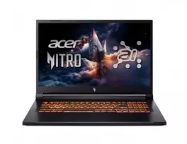 Acer Nitro 17 ANV17-41 nešiojamas žaidimų kompiuteris, AMD Ryzen 7 260, 16GB DDR5, 1TB SSD, GeForce RTX 5060, 17.3 colio QHD 165Hz, Windows 11 Pro, juoda
