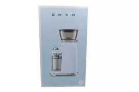 Smeg CGF03WHEU 50's Style Coffee Grinder, 30 Grinding Levels, 350g Bean Hopper, 150W, White