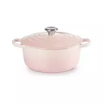 Le Creuset Signature Cast Iron Round Casserole 20 cm Shell Pink