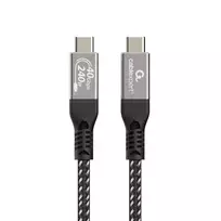 Gembird CCBP-USB4-CMCM240-0.5M Premium USB4 Type-C įkrovimo ir duomenų laidas, 40Gbps, 240 W, 0,5 m