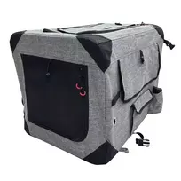 ZOLUX NOMAD M Sulankstomas Audinių Kelioninis Gyvūnų Nešiklis 70x52x52 cm Pilka/Juoda