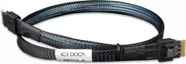 ICY DOCK MB323L-B SlimSAS 4i 38-pin SFF-8654 į SlimSAS 4i 38-pin SFF-8654 laidas, PCIe 4.0, 0.5 m