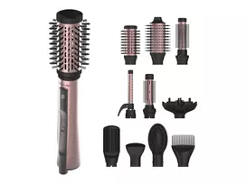 Cecotec CeramicCare 10in1 AirBrush Hot Air Brush 1200W juoda/rožinė