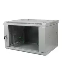 ALLNET 19 colių sieninis korpusas 18U 1 dalies T600mm šviesiai pilkas išardytas plokščias pakuotės SMA serija