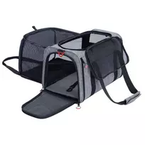 ZOLUX NOMAD L Išplečiamas Naminių Gyvūnų Nešiklis 48×30.8×30.5 cm Pilka/Juoda
