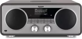 TechniSat DIGITRADIO 602 DAB+/FM/Internet Radio su Bluetooth, CD grotuvu ir belaidžiu Qi įkrovimu - Antracitas/Sidabras