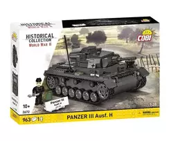 COBI 958 PCS HC WWII Panzer III Ausf. H Konstrukcinis Rinkinys