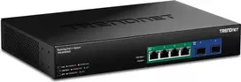 TRENDnet TPE-BG5062 Switch 240W 2.5G GaN Power PoE++ su 10G SFP+ prievadu - 6 prievadų