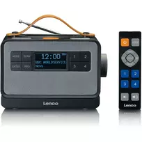 Lenco PDR-065BK Nešiojamas DAB+ ir FM Radijo Imtuvas Juodas