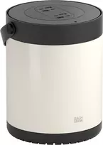 Bachmann MOV E 4xUSB A/C White/Black with Adapter - 3 AC Outlets, 4 USB Ports, 220W, Desk Power Unit