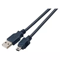 EFB USB 2.0 jungiamasis laidas Type A – Mini B 5 kontaktų Classic Black 1,5 m