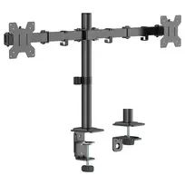 Equip Dvigubo monitoriaus laikiklis stalviršiui 17-32 inch 360° Šarnyrinis 10kg Juodas