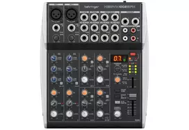 Behringer XENYX 1002SFX garso maišytuvas su 10 įėjimų, 2 XENYX mikrofono stiprintuvais, 3 juostų ekvalaizeriu, KLARK TEKNIX FX procesoriumi, 100 išankstinių nustatymų