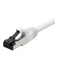 Synergy21 Patch Cable RJ45, CAT8.1 2000MHz, 7.5m, White, S-STP (S/FTP), TPE/LSZH (SuperFlex), AWG26