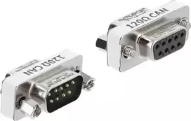 Delock D-Sub 9 Pin CAN Bus Adapter Male to Female 120 Ohm Termination Resistor