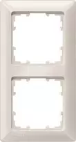 Siemens DELTA miro 2-jų grupių dengiamasis rėmelis Titanium White plastikinis 151x80 mm