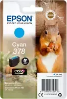 Epson 378 Cyan Original Ink Cartridge 4.1 ml Blister with RF/Acoustic Alarm Signal for Expression Photo XP-8500
